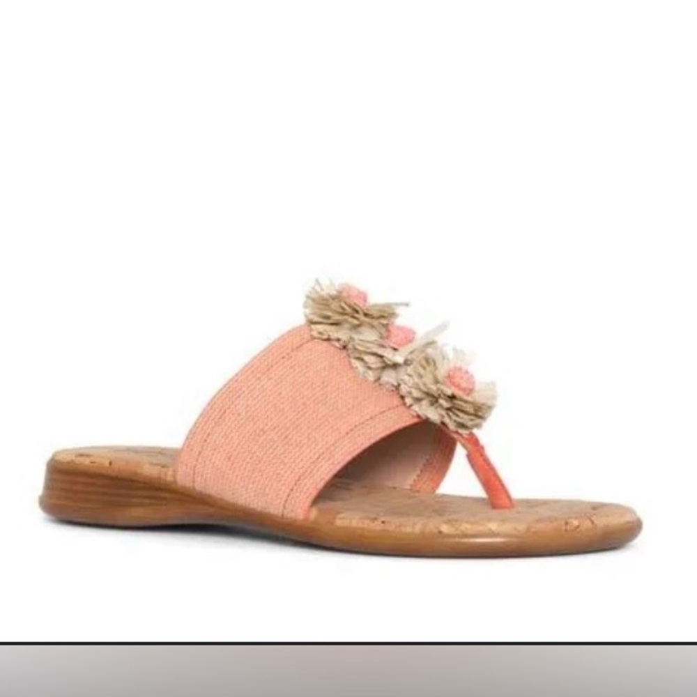 NYDJ Asira Coral Cork-covered insole Ravia Upper Sandals Size 9